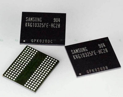 Samsung начала выпуск GDDR5 на базе 50 нм-техпроцесса.