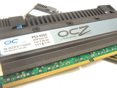 OCZ представила 4 Гбайтный модуль памяти Flex II XLC PC2-9200