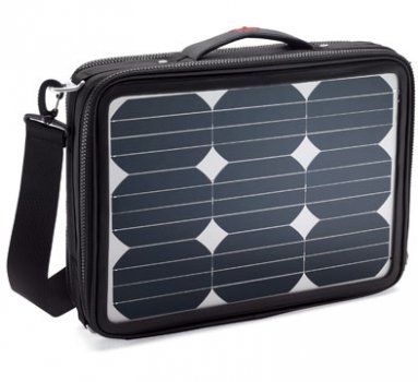 Выпущена сумка для ноутбуков, с солнечными батареями