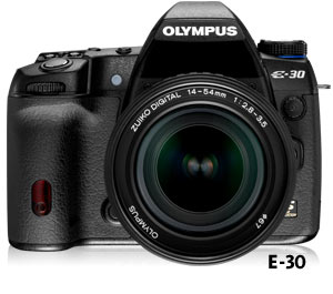 Фотоаппарат Olympus E-30 может накладывать графические фильтры