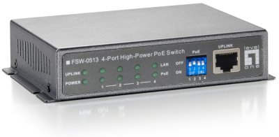 LevelOne POC-6000 и FSW-0513(-Z) – PSE-шасси и PoE-коммутатор