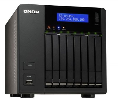 QNAP SS-839 Pro – 8-дисковый 2.5quot; SATA