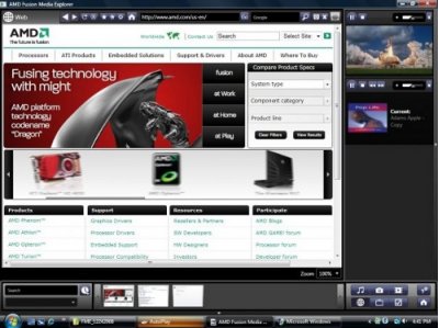 AMD выпустила 3D-браузер Fusion Media Explorer
