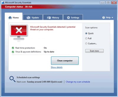 Microsoft Security Essentials Beta для первых 75 тысяч