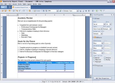 Бесплатная альтернатива Microsoft Office 2007 от IBM