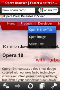 Opera Mini 5: бета-версия