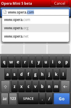 Opera Mini 5: бета-версия