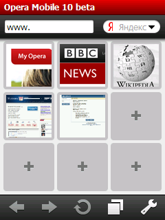 Opera Mobile 10 для Windows Mobile