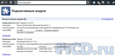 Интегрированный Flash Player – в новой версии Google Chrome