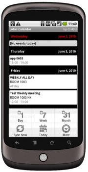 IBM Lotus Notes Traveler for Android – окончательная версия