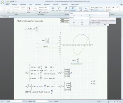 Mathcad Prime – продукт для математиков