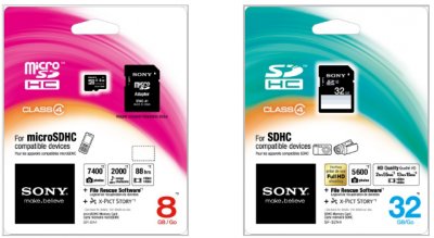 Sony SD/SDHC и microSD/microSDH – новые карты памяти