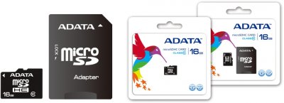 A-DATA microSDHC Class 10 – новые карты памяти