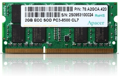 Apacer DDR3 SO-DIMM – модули памяти для маршрутизаторов
