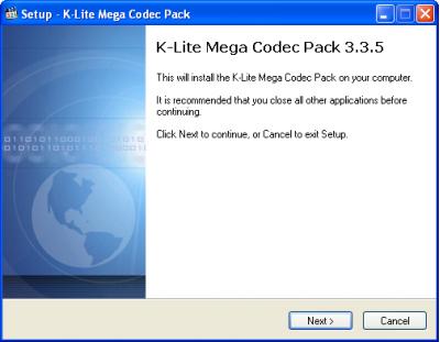 K-Lite Mega Codec Pack 3.35