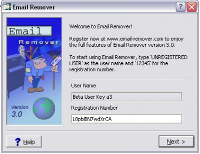 E-Mail Remover 3.0