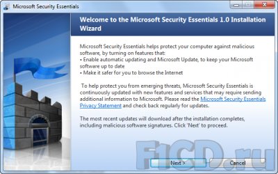 Microsoft Security Essentials 1.0