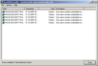 RootkitRevealer 1.71