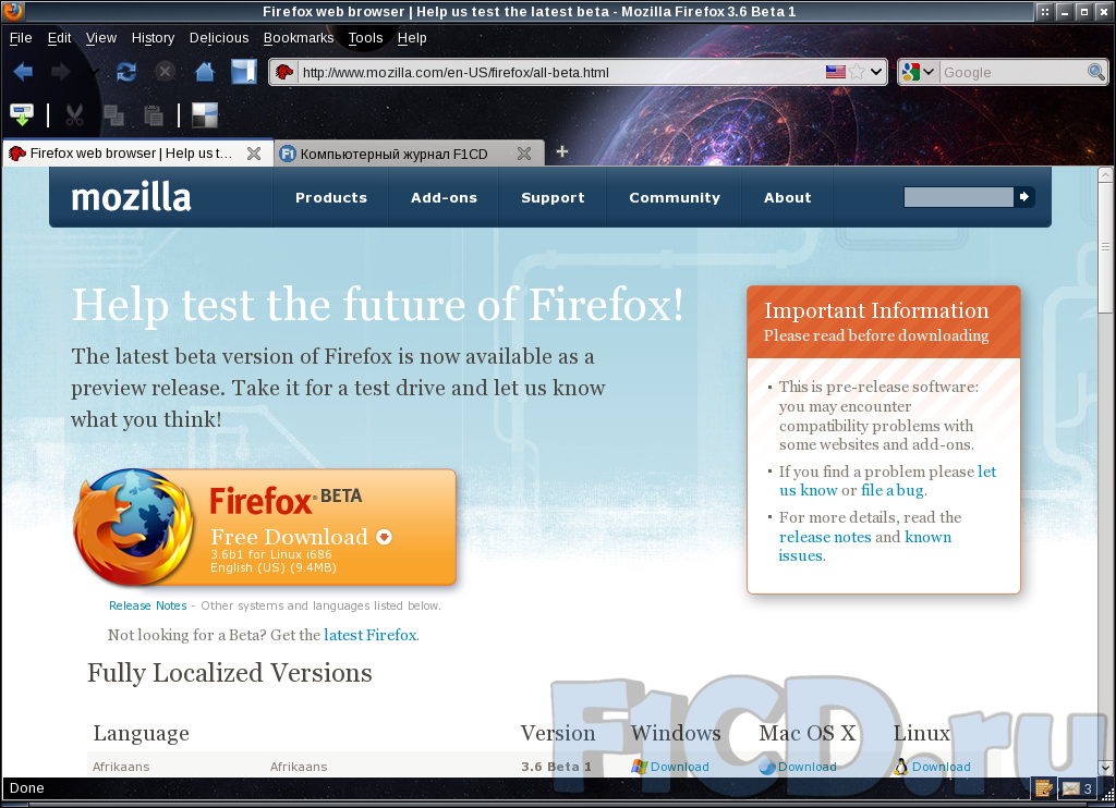 firefox older versions download